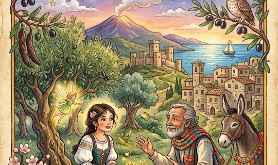 Cover zum Märchen "Es war einmal" aus "Unter den Olivenbäumen", Brockhaus Verlag