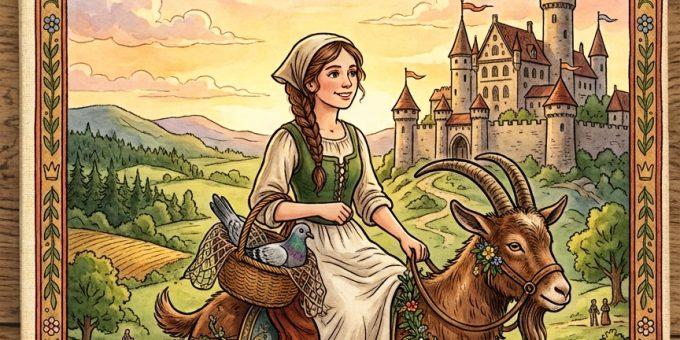 Eine kluge Bauerntochter, sizialianisches Märchen, Bild KI-generiert
